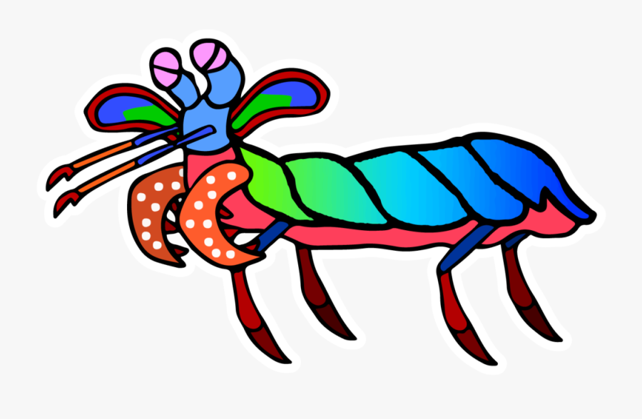 Lobster Clipart Dancing Shrimp - Mantis Shrimp Cartoon Transparent Background, Transparent Clipart