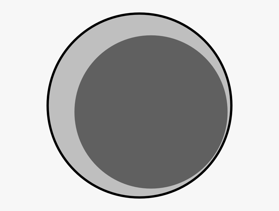 Large Round Grey Clip - Chi Running, Transparent Clipart