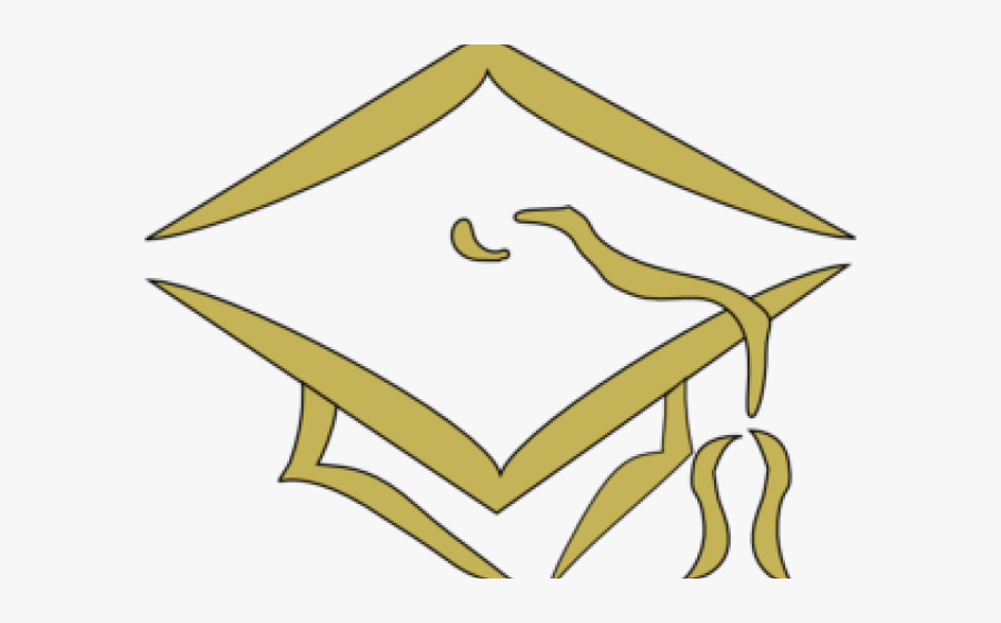 Gold Graduation Hat Png Clipart , Png Download - Transparent Background Gold Graduation Cap Clipart, Transparent Clipart