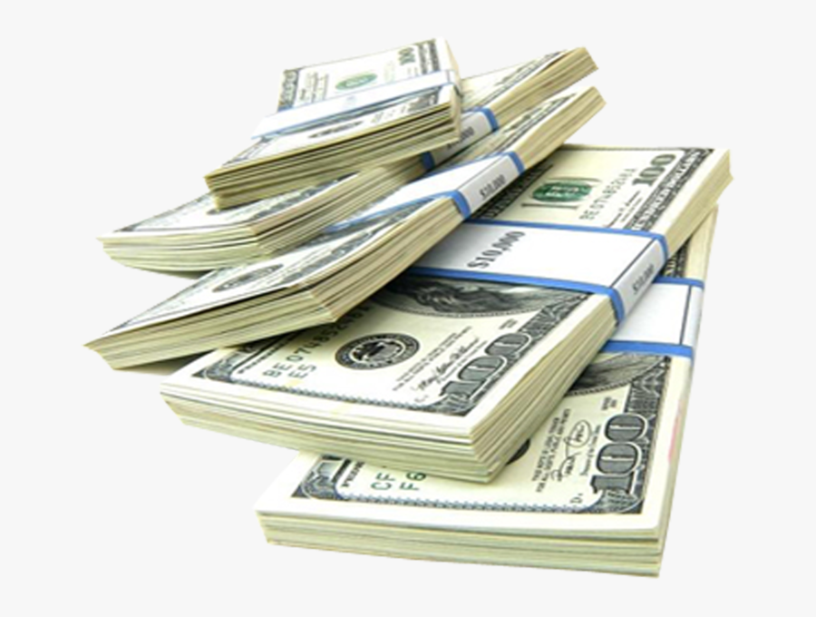 Money Investment Finance Funding Payment - 100 Dollar Bill Stack Transparent, Transparent Clipart