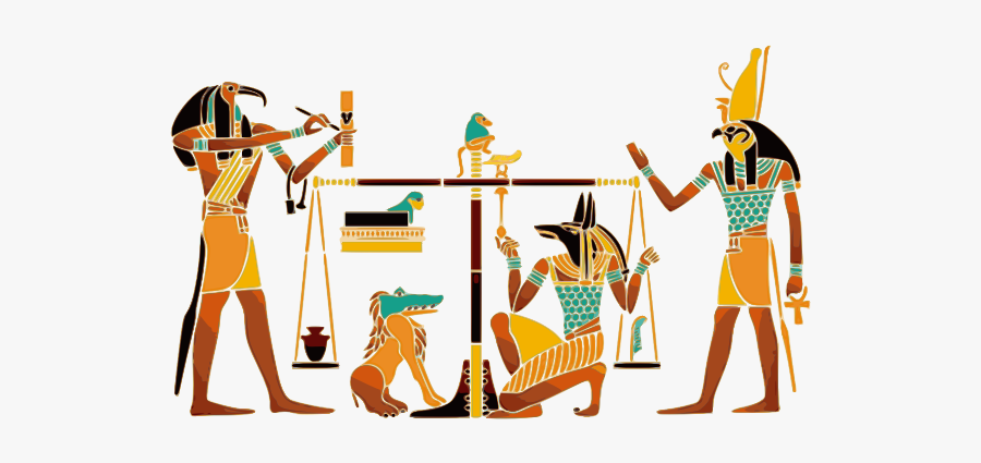 Colorful Ancient Egyptian Painting - Ancient Egyptian Religion Clipart, Transparent Clipart