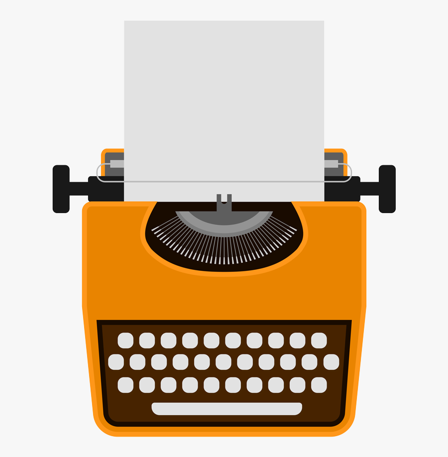 Strasbourg Write A Story - Cartoon Typewriter Png, Transparent Clipart