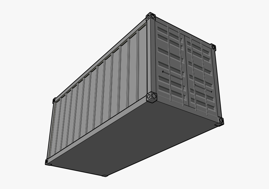 Shipping Container Svg Clip Arts - Shipping Container Clip Art, Transparent Clipart