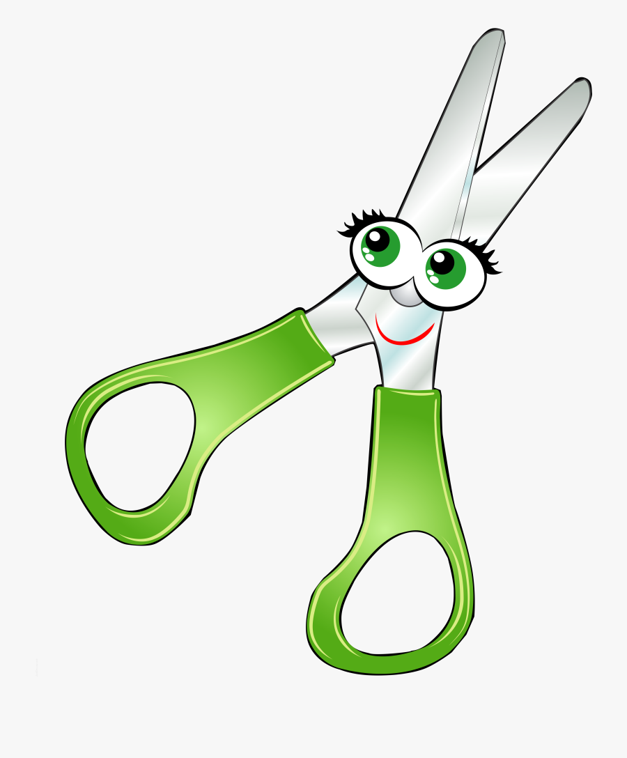 Clip Art Paper Stationery - Cute Cartoon Scissors Clipart, Transparent Clipart