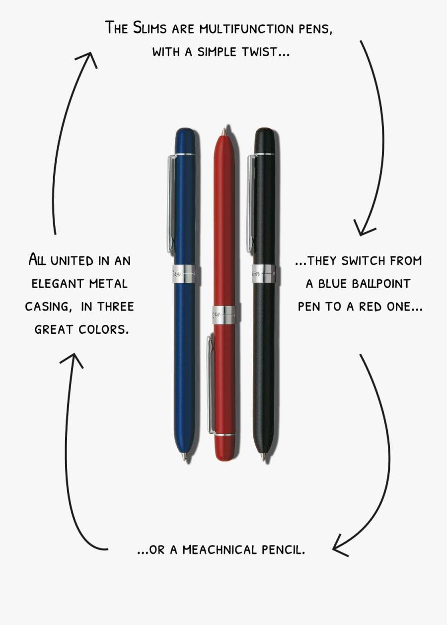 Penac Multi Function Pen, Transparent Clipart