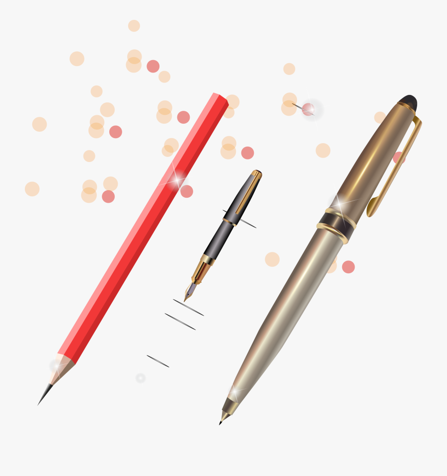 Ballpoint Pen - Carmine, Transparent Clipart