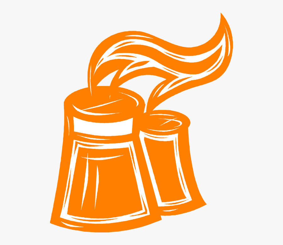 Vector Illustration Of Nuclear Energy Industry Power - Clip Art, Transparent Clipart