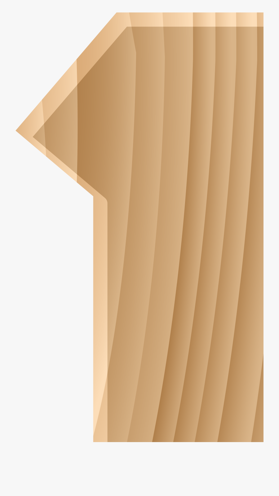 Wooden Number One Transparent Png Clip Art Image Png - Portable Network Graphics, Transparent Clipart