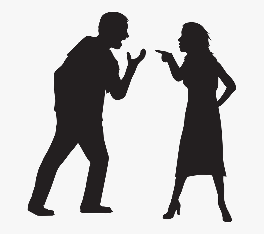 Silhouette-2480321 960 720 - Negative Communication, Transparent Clipart