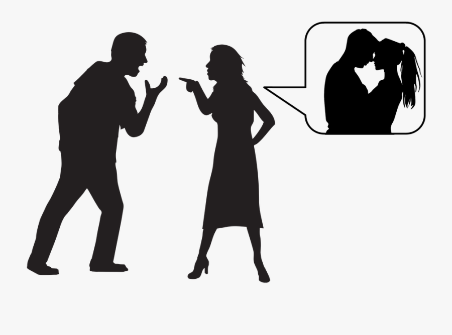 Jealous Gf Clipart Black And White, Transparent Clipart