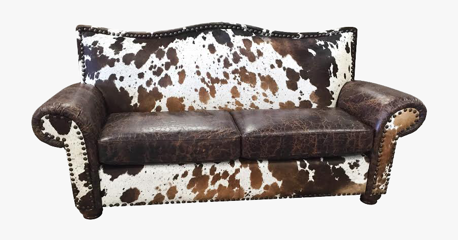 Clip Art Sofas Couches Cheyenne Country - Cowhide Sofa, Transparent Clipart