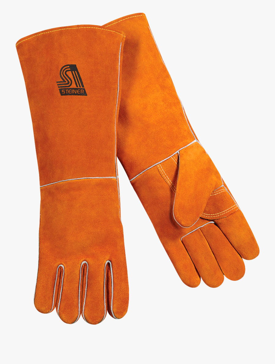 Standard Shoulder Split Cowhide - Gauntlet Cuff Gloves Mig Welding, Transparent Clipart