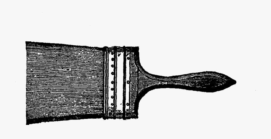 Transparent Paint Brush Clipart - Monochrome, Transparent Clipart
