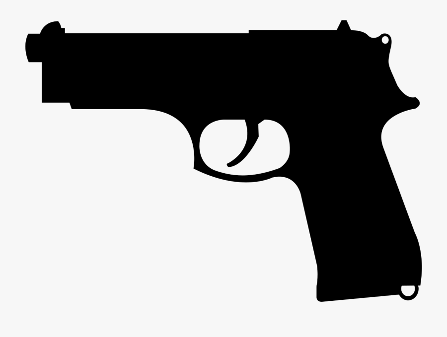 Gun Svg Handgun - Gun Silhouette is a free transparent background clipart i...