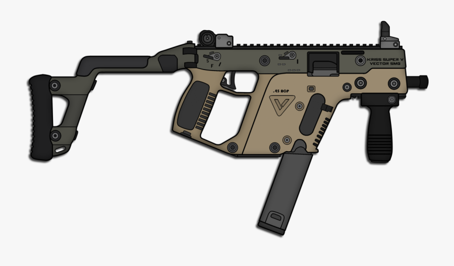 Kriss Smg By Skorpion - Vector Gun Png, Transparent Clipart