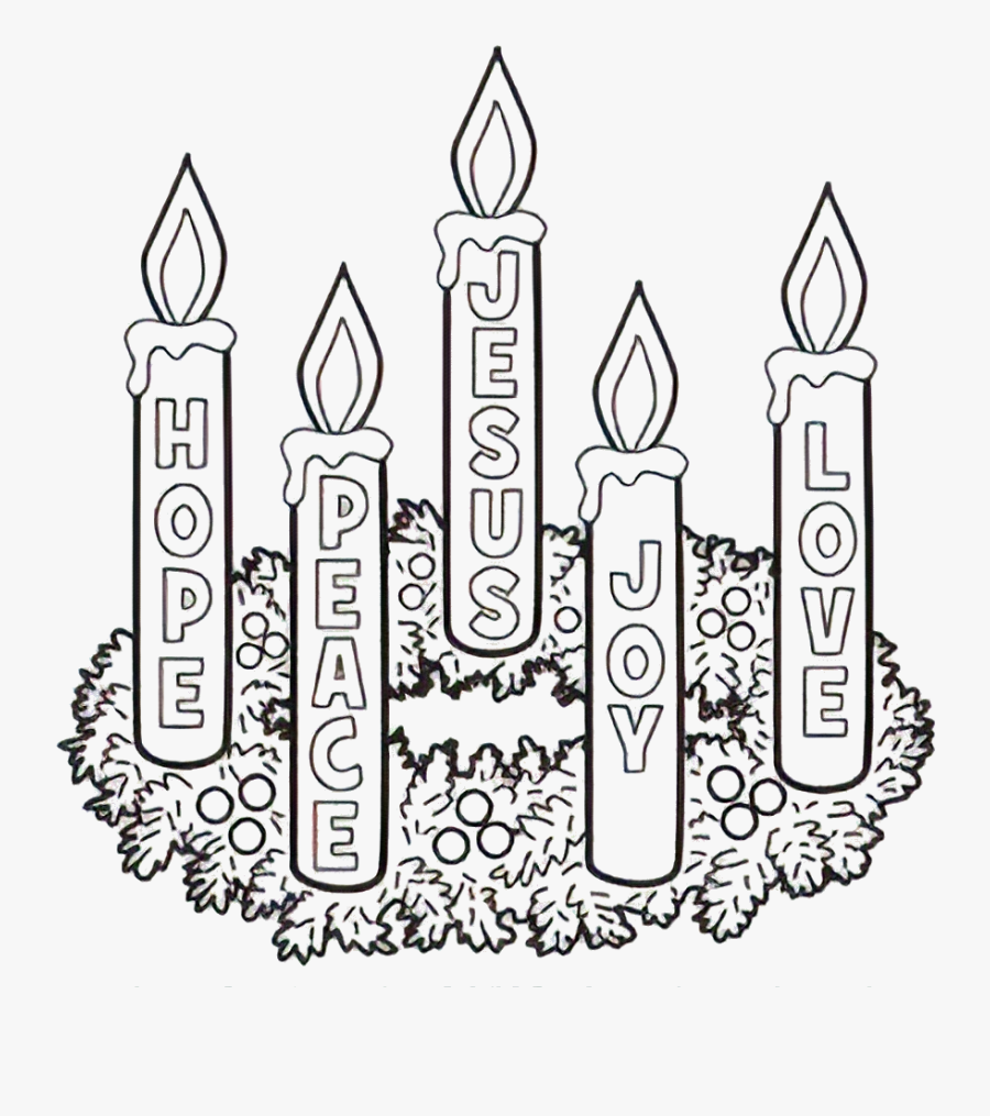 Advent Wreath To Colour , Free Transparent Clipart ClipartKey