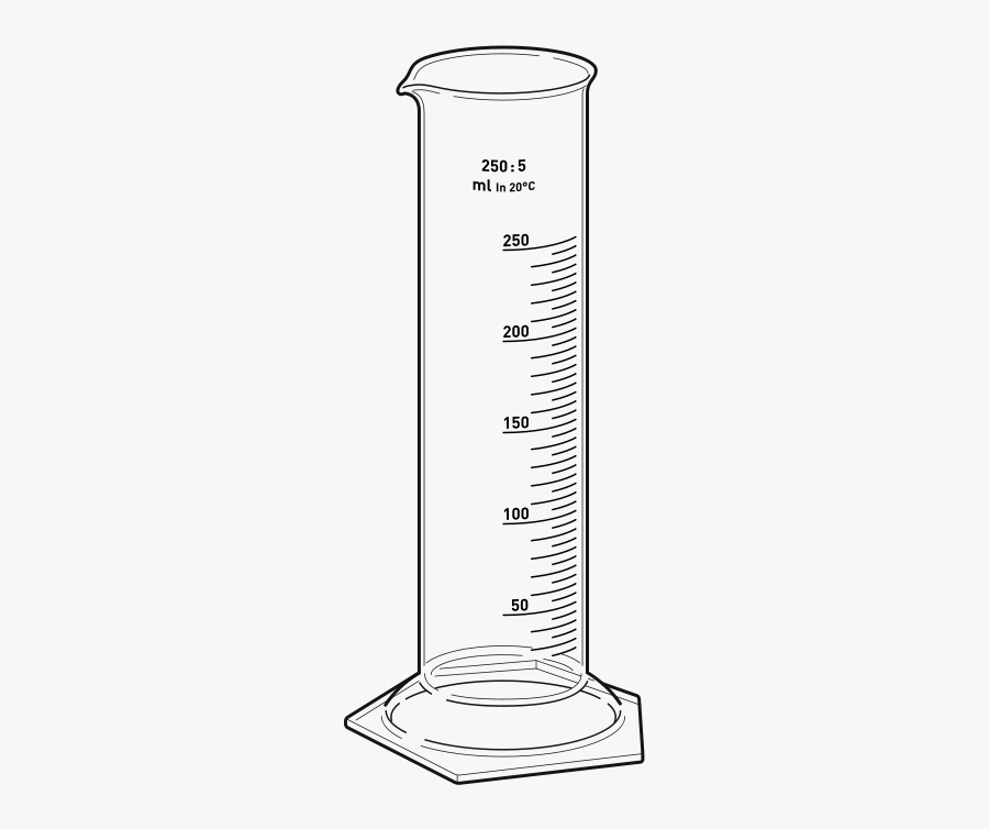 Graduated Cylinder Clipart Black And White, Transparent Clipart