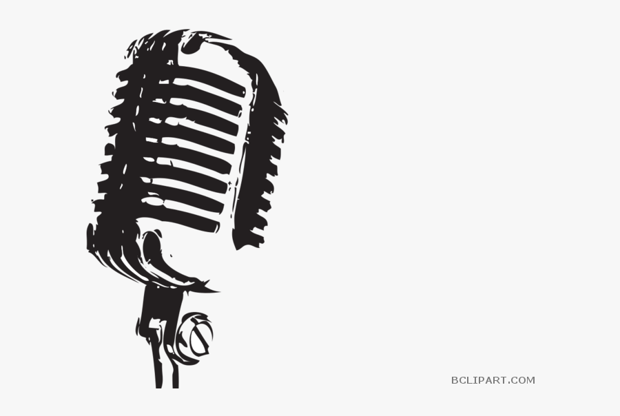 Microphone Clipart Old Time - Transparent Background Microphone Vector Png, Transparent Clipart