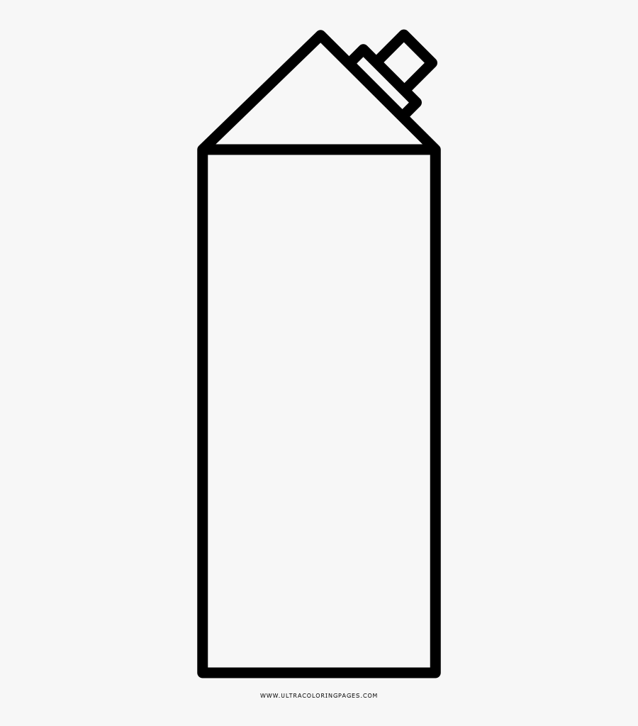 Juice Carton Coloring Page, Transparent Clipart