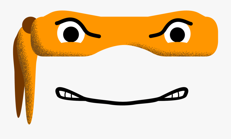 Ninja Turtles Mask Sticker - Ninja Turtle Mask Png, Transparent Clipart