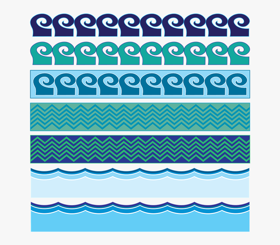 Free Photo Border Wave Vector Sea Ocean Water Waves - Ocean Waves Png Border, Transparent Clipart