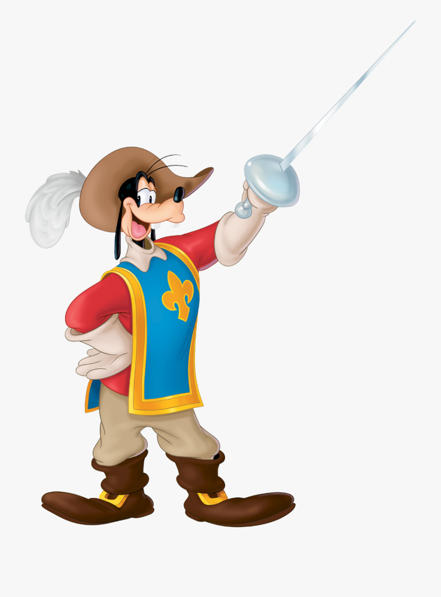 Cartoon Mickey Mouse Three Musketeers, Transparent Clipart