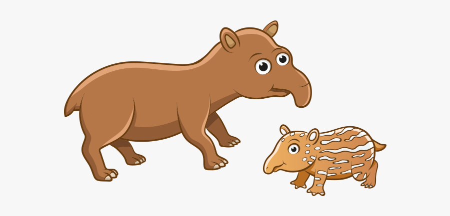 Clipart Tapir Hayvanı - Animales De La Amazonia Ecuatoriana Animados, Transparent Clipart