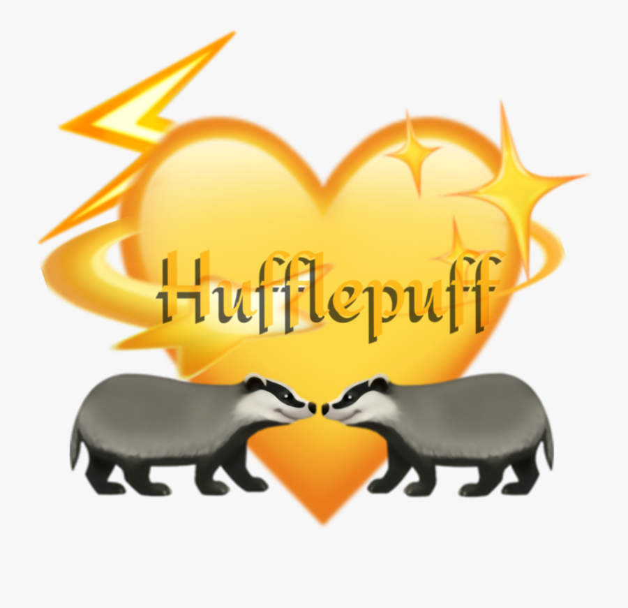 #hufflepuff #yellowheart #yellowheartemoji #emojis - Tapir, Transparent Clipart