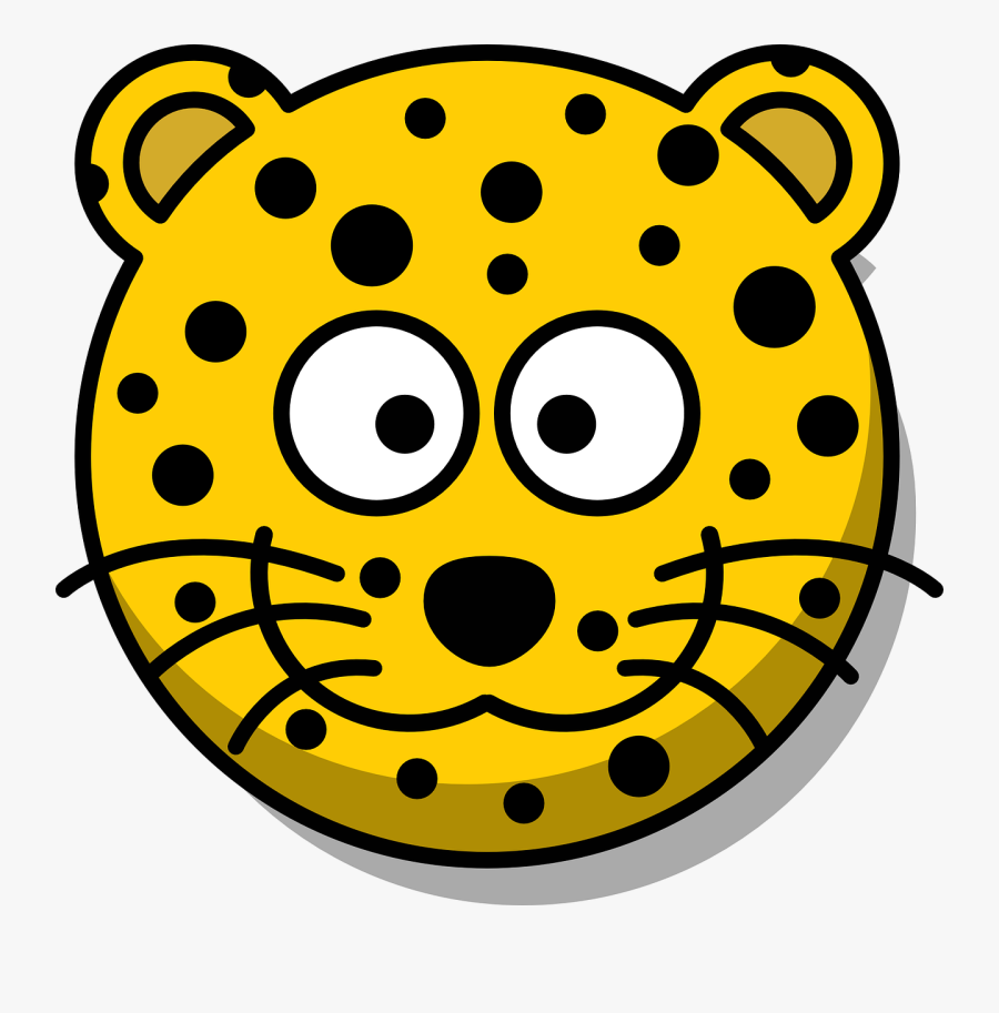 Leopard Head Grin Free Photo - Leopard Face Clipart, Transparent Clipart