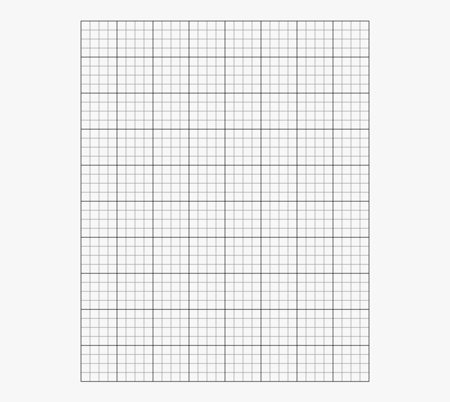 Full Page Downloadable Printable Graph Paper, Transparent Clipart
