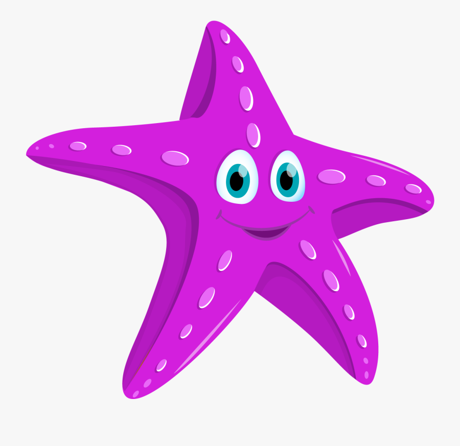 Star Fish Cartoon, Transparent Clipart