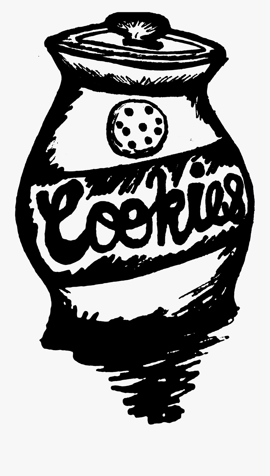 Transparent Empty Cookie Jar Clipart - Cookie Jar Drawing Png, Transparent Clipart
