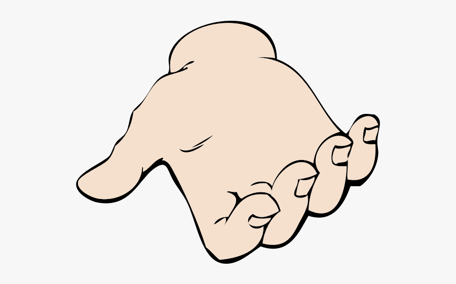 Empty Hand - Hand Holding Something Clipart, Transparent Clipart