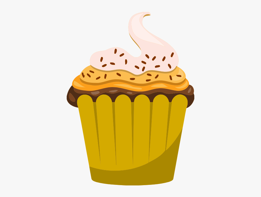 Custard Cupcake - Cupcake, Transparent Clipart