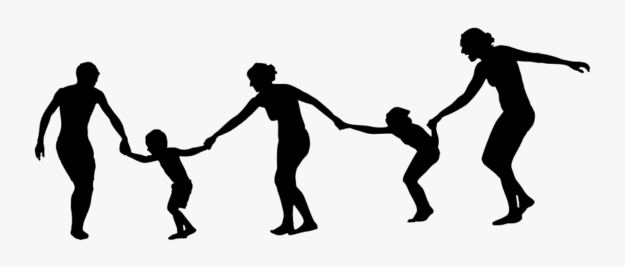 Portable Network Graphics Clip Art Vector Graphics - Silhouette Of People Holding Hands Png, Transparent Clipart