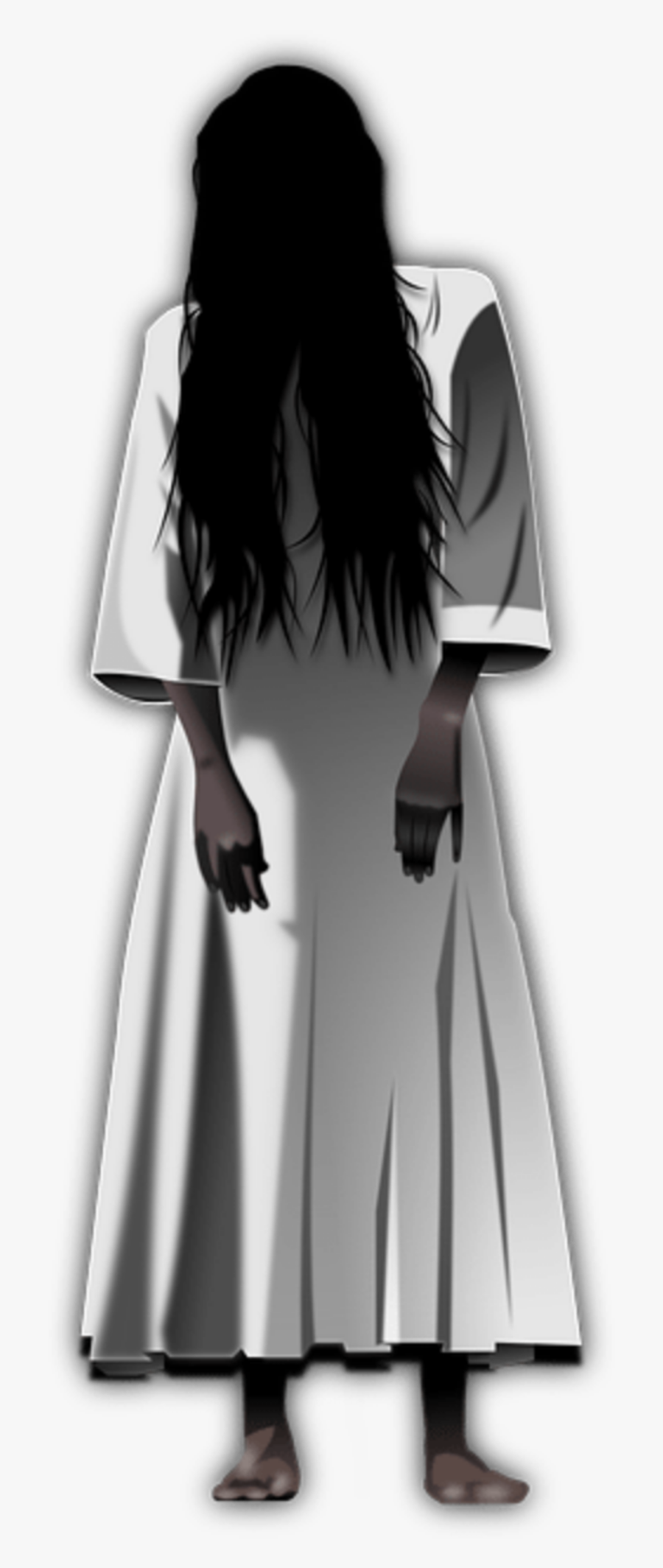 #ftestickers #halloween #ghost #woman #creepy, Transparent Clipart