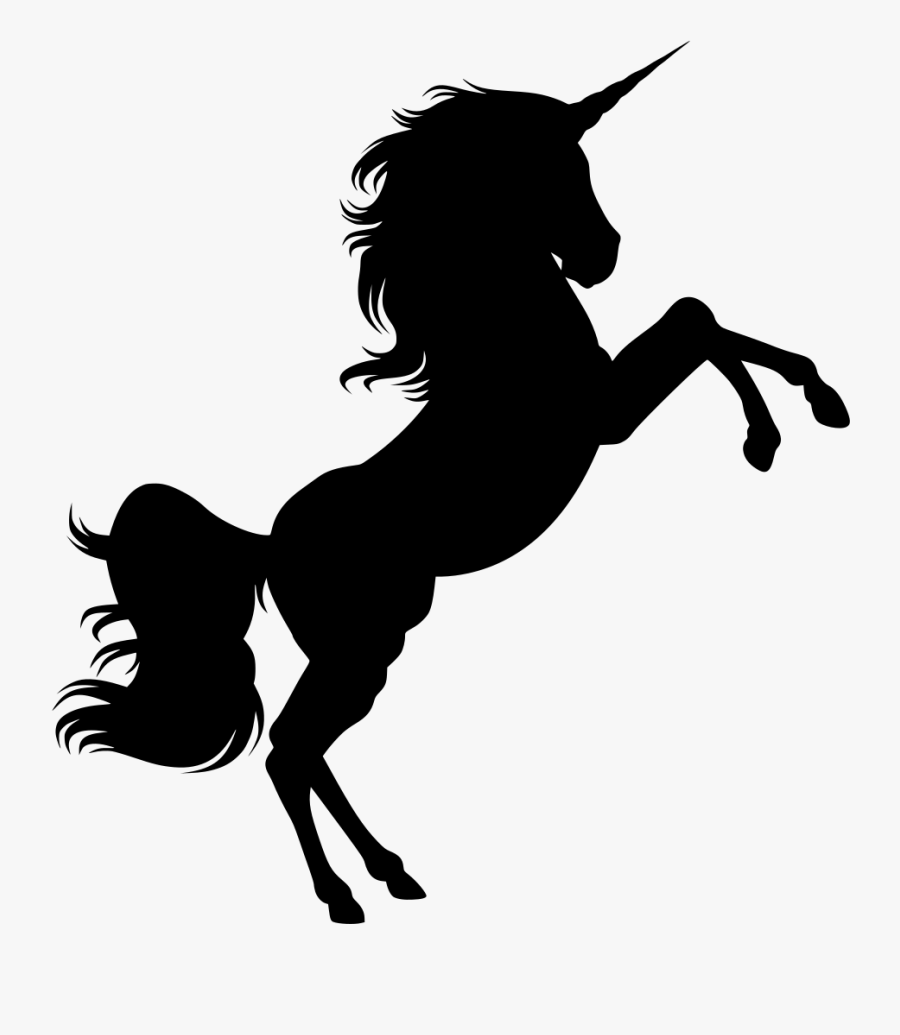 Unicorn Clipart Silhouette Png Transparent Png , Png - Unicorn Silhouette Clipart, Transparent Clipart