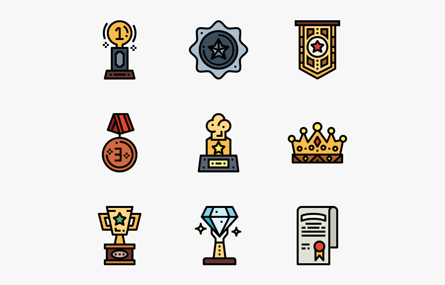 Award Icon Vector, Transparent Clipart