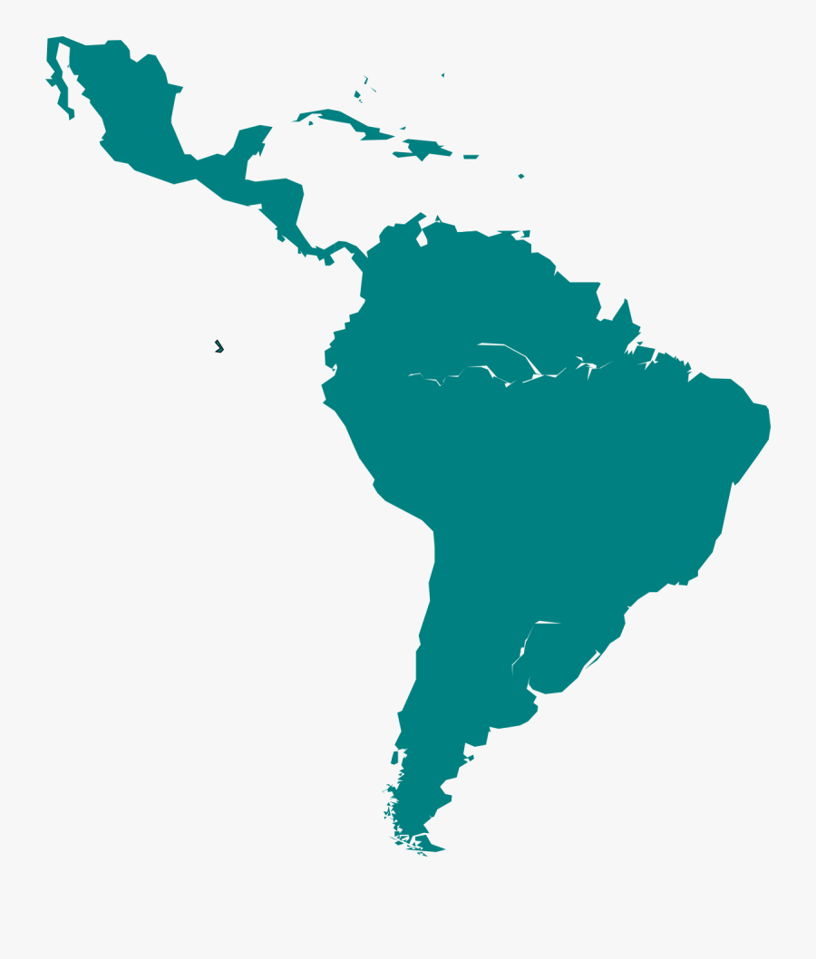 Transparent Latin America Map Png, Transparent Clipart