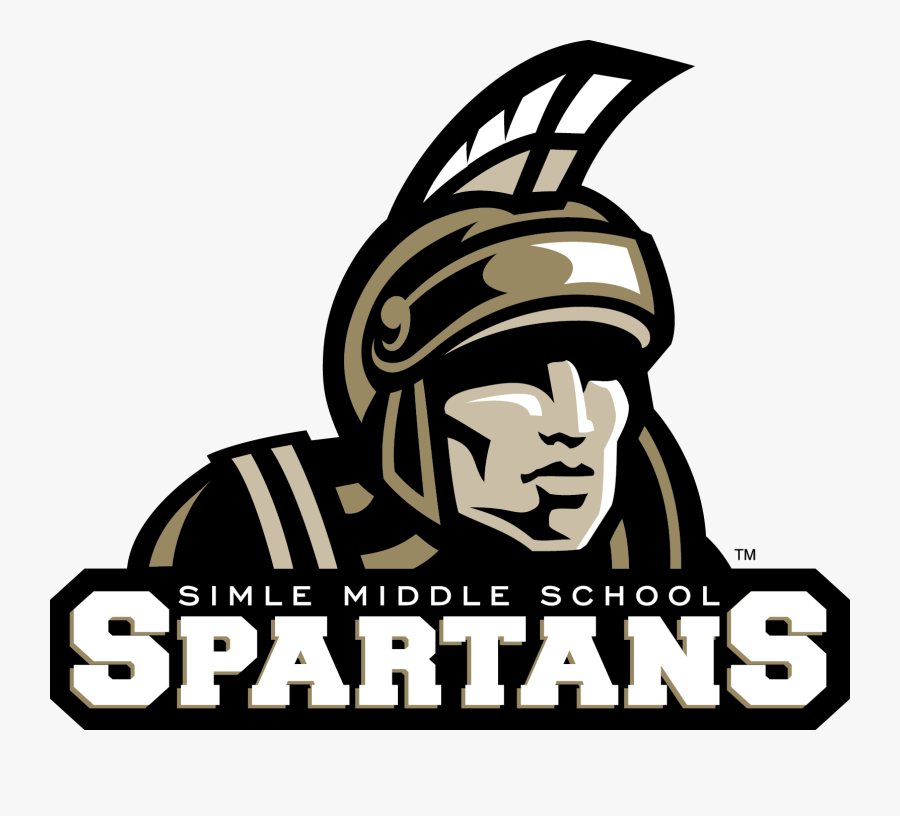 Simle Middle School Spartan, Transparent Clipart
