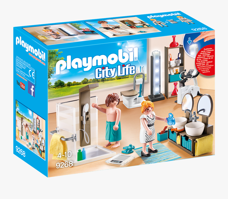 Playmobil Bathroom, Transparent Clipart