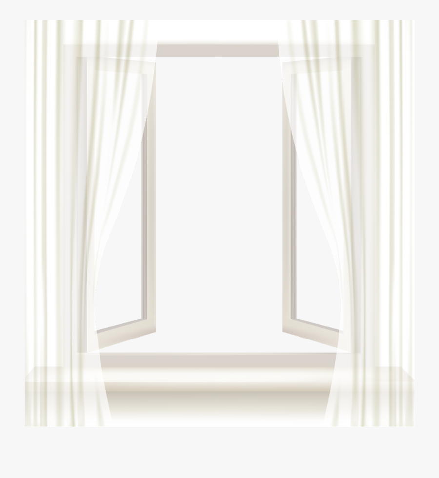 #ftestickers #window #openwindow #curtains #transparent - Window, Transparent Clipart