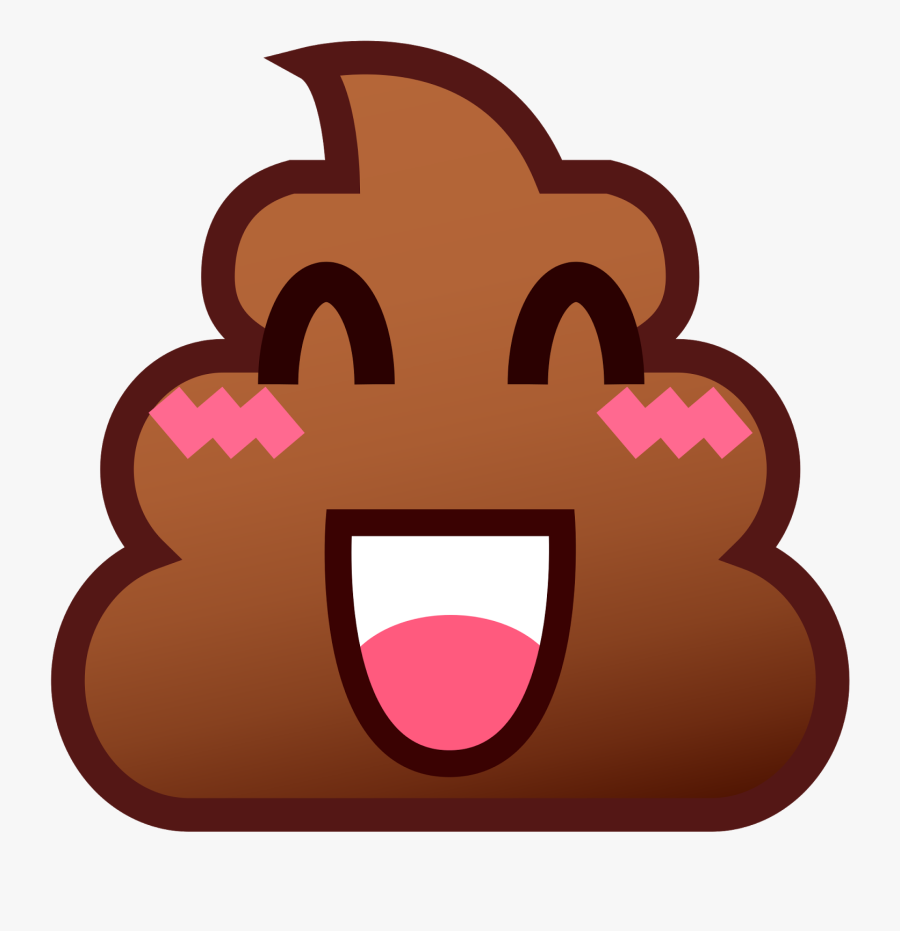 Poop Emoji Funny, Transparent Clipart