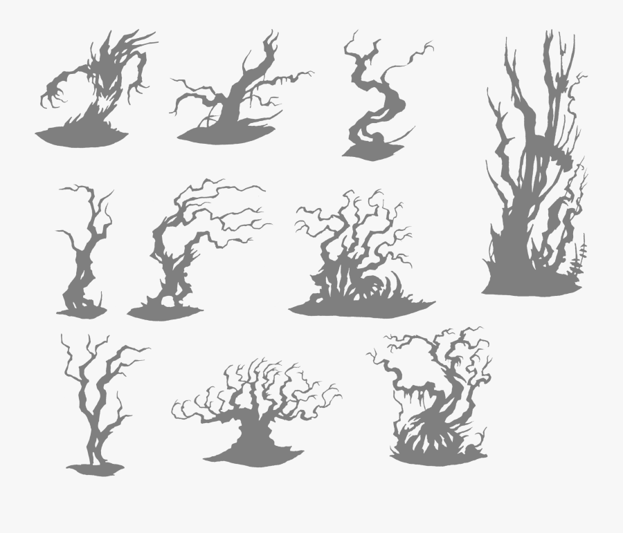 Drawing Tree Woody Plant - Illustration, Transparent Clipart