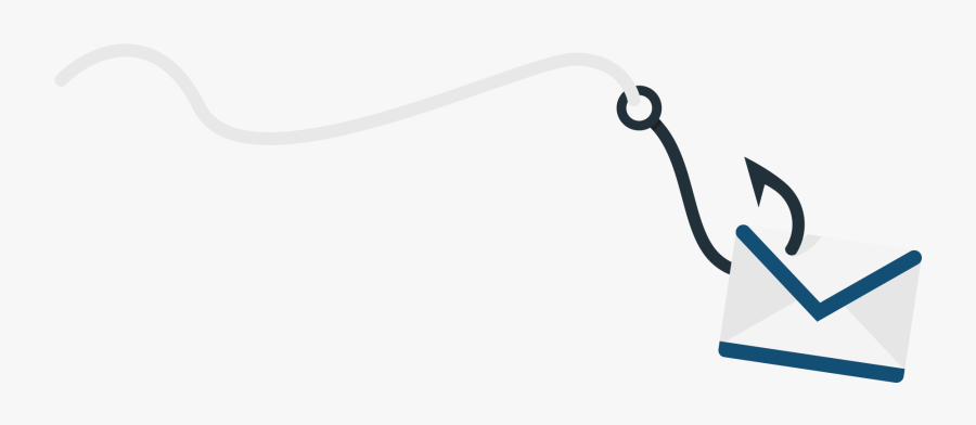 A Fishing Line With A Hook That Is Attached To An Envelope, Transparent Clipart