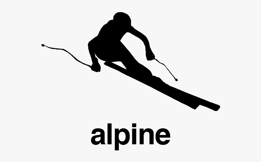Skier Turns, Transparent Clipart