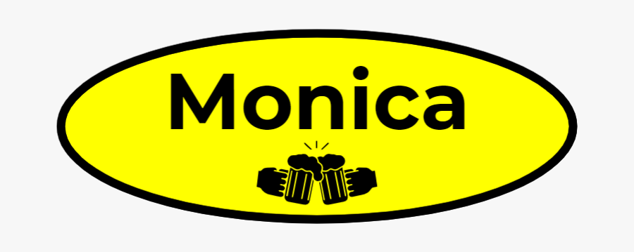 Yellow Name Tag, Transparent Clipart