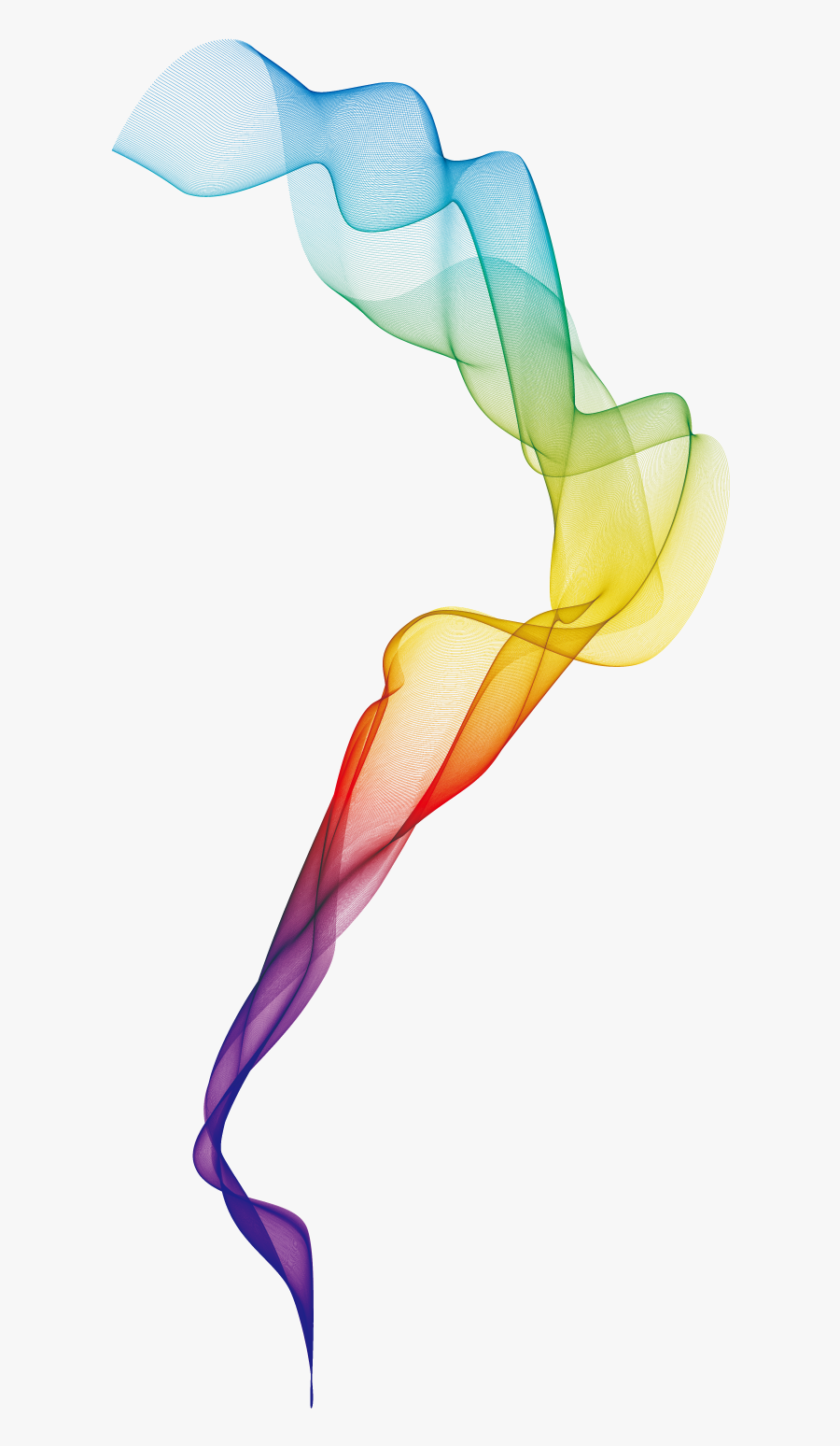 Joint Vector Smoke - Rainbow Smoke Transparent Background, Transparent Clipart