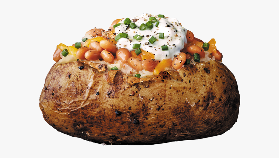 Loaded Baked Potato Recipe Bushs Beans - Transparent Baked Potato Clip Art, Transparent Clipart