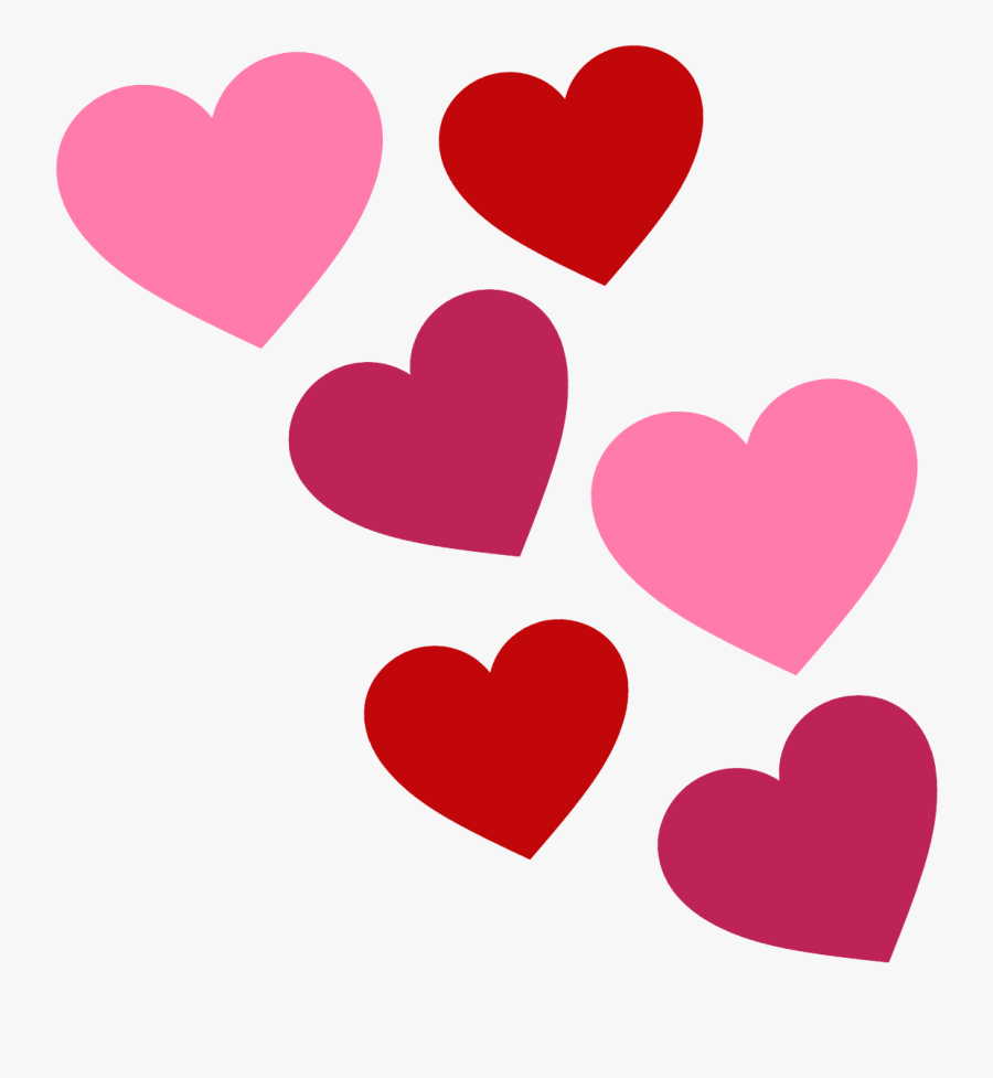 Valentine Clipart Fox - Valentines Hearts Clipart, Transparent Clipart
